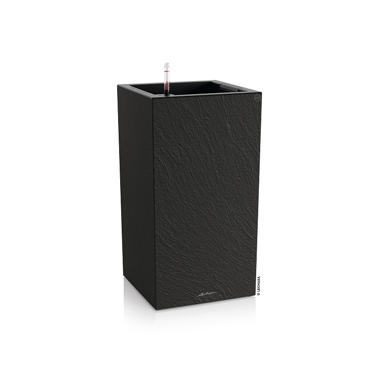 Αυτοποτιζόμενη Γλάστρα Lechuza Canto Slatestone High Dark Grey