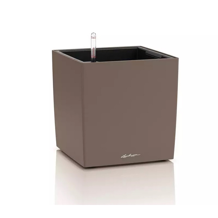 Αυτοποτιζόμενη Γλάστρα Lechuza Cube Color Nutmeg
