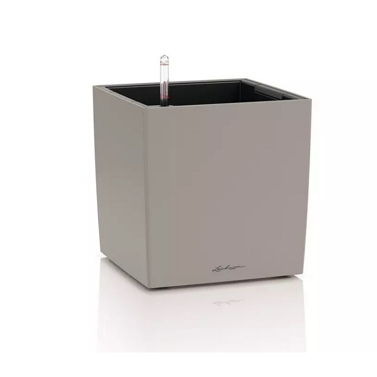 Αυτοποτιζόμενη Γλάστρα Lechuza Cube Color Sand Brown