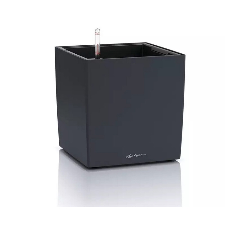 Αυτοποτιζόμενη Γλάστρα Lechuza Cube Color Slate