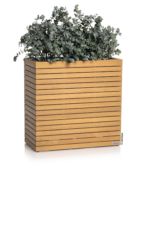 Αυτοποτιζόμενη Ζαρντινιέρα Ξύλινη Lechuza Palo Wood Wide 80