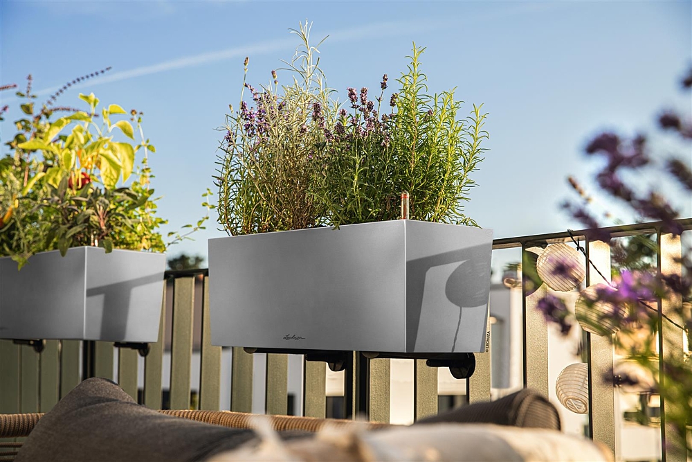 Αυτοποτιζόμενη Ζαρντινιέρα Lechuza Balconera Steel