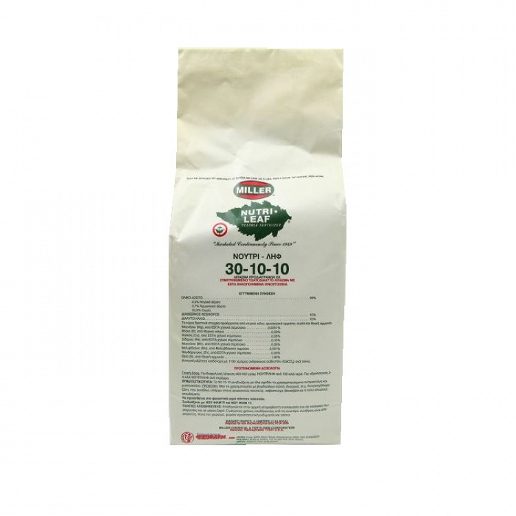 Κρυσταλλικό Λίπασμα Ανάπτυξης 30-10-10 Nutrileaf Miller 11,35 kg