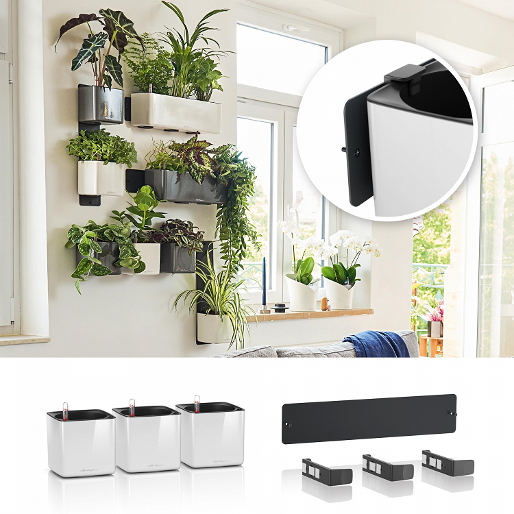 Αυτοποτιζόμενη Ζαρντινιέρα Lechuza Cube Glossy Triple