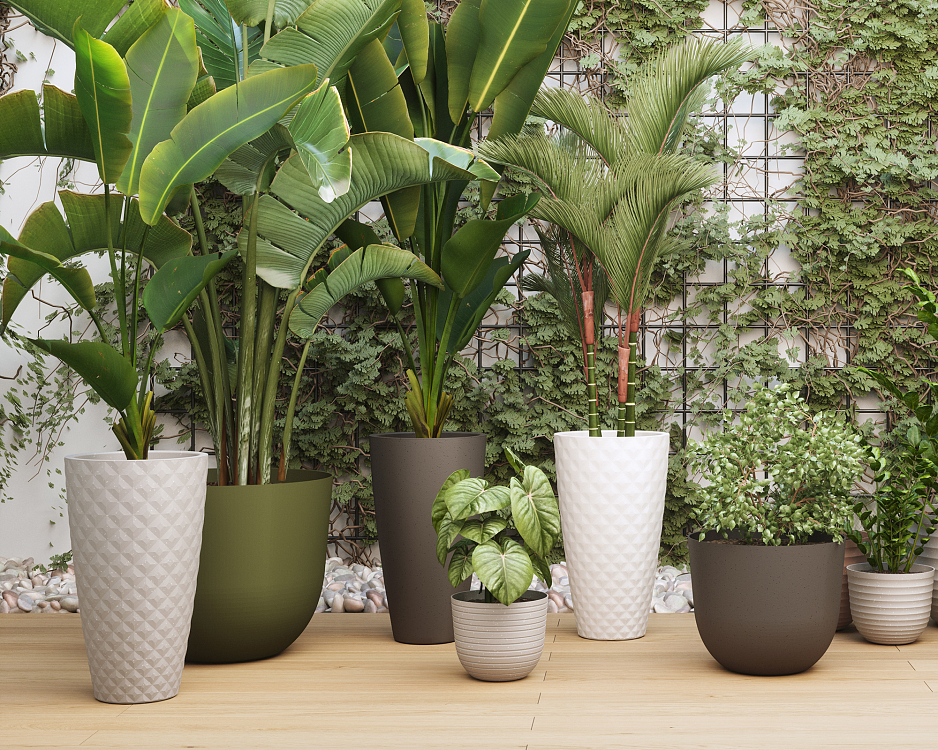 Πλαστική Γλάστρα Artevasi Havana Natural High Pot