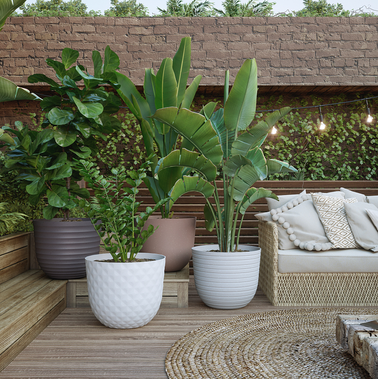 Πλαστική Γλάστρα Artevasi Havana Tropical Pot