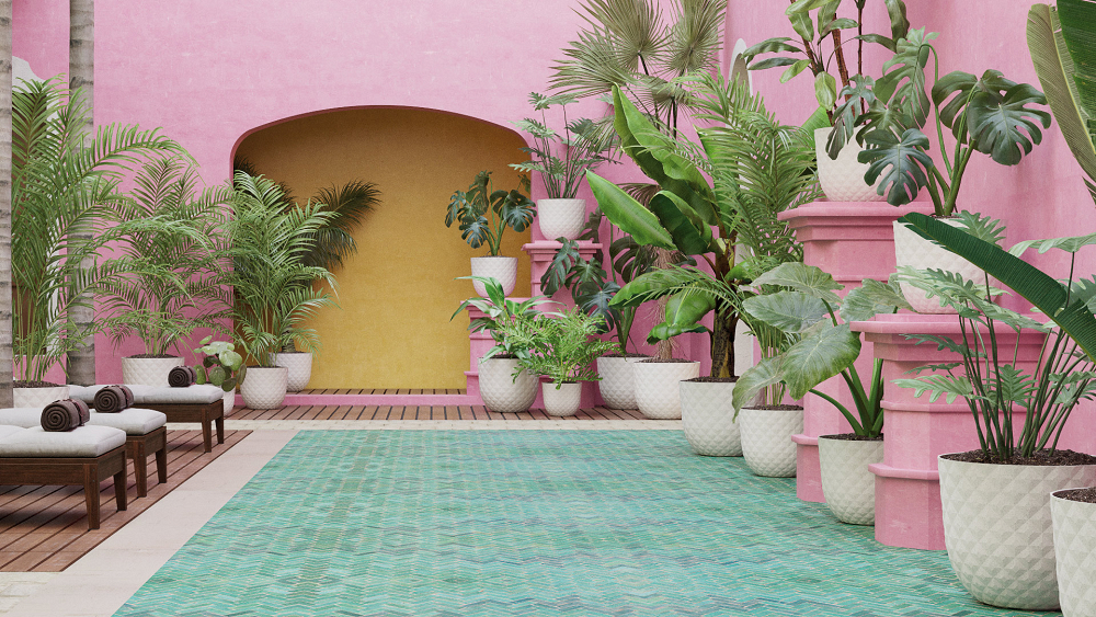 Πλαστική Γλάστρα Artevasi Havana Tropical Pot