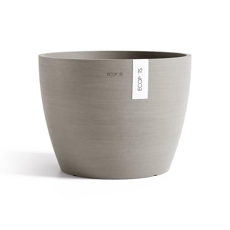Πλαστική Γλάστρα Ecopots Stockholm Large Taupe