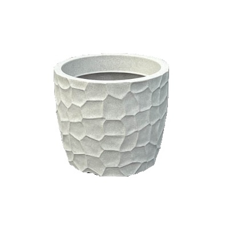 Πλαστική Γλάστρα Japi Prisma Round Sandstone