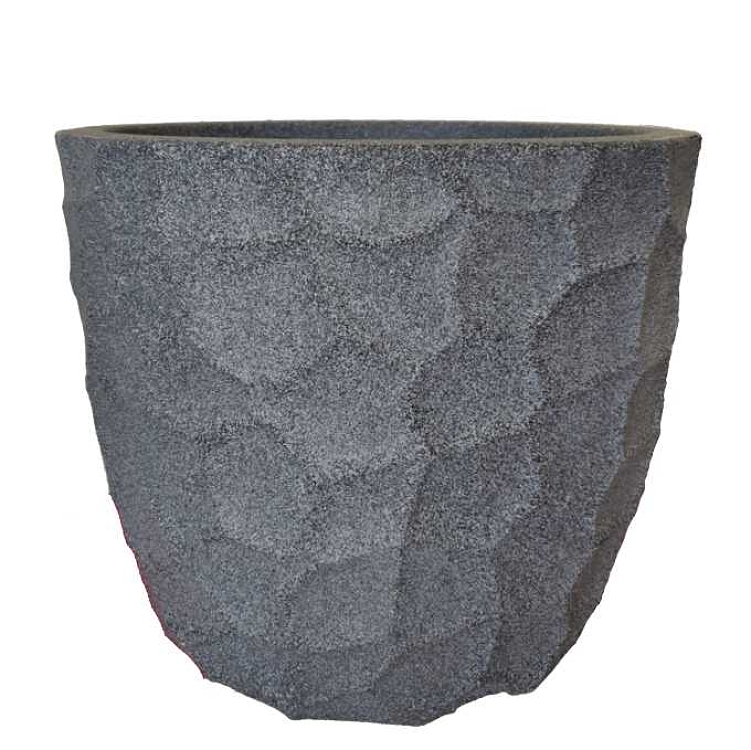 Πλαστική Γλάστρα Japi Prisma Round Stone