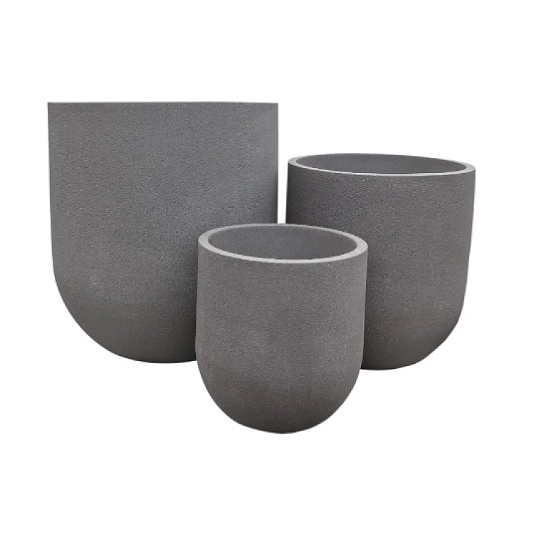 Πλαστική Γλάστρα Japi Rustic Cask Stone