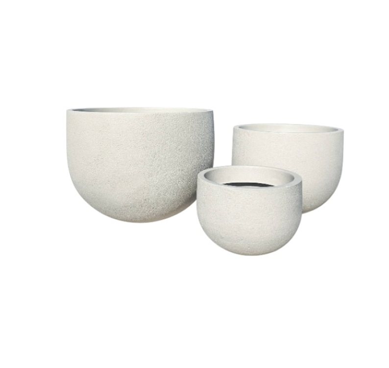 Πλαστική Γλάστρα Japi Rustic Round Sandstone