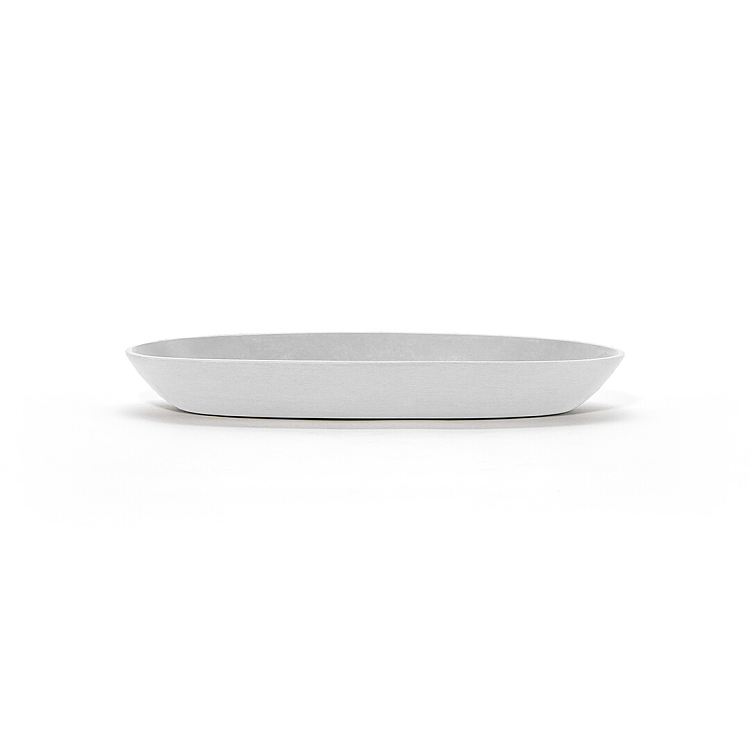 Πλαστικό Πιάτο Ζαρντινιέρας Ecopots Sofia Long Big Pure White