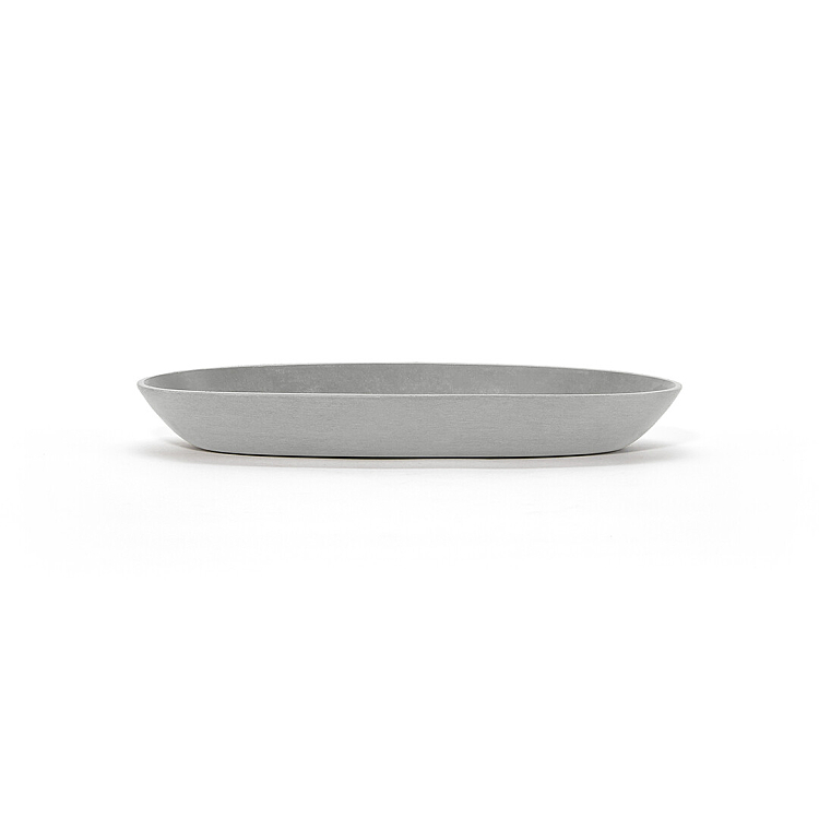 Πλαστικό Πιάτο Ζαρντινιέρας Ecopots Sofia Long Big White Grey