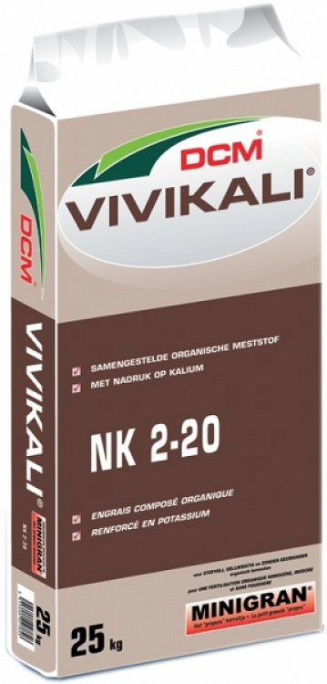 Οργανικό Λίπασμα DCM VIVIKALI (BIO) 2-0-20 25 kg