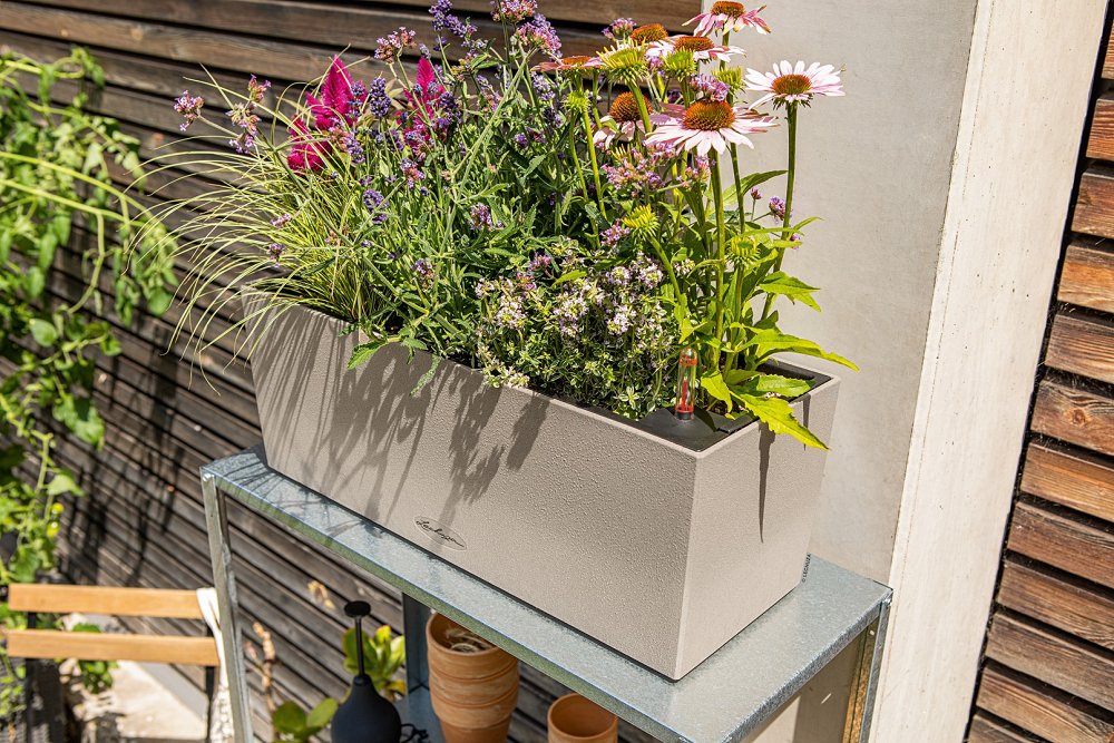 Αυτοποτιζόμενη Ζαρντινιέρα Lechuza Balconera Stone