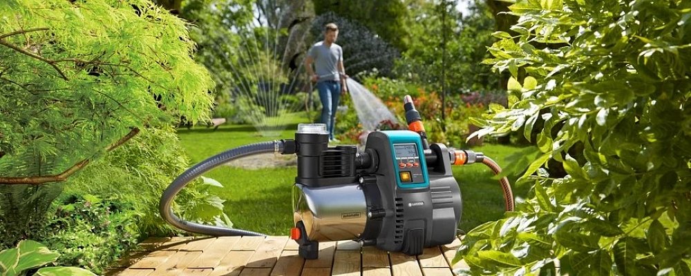 Πιεστικό Συγκρότημα Ηλεκτρονικό Gardena 6000/6E INOX Xωρίς Βαρελάκι Mε Οθόνη LCD 1760