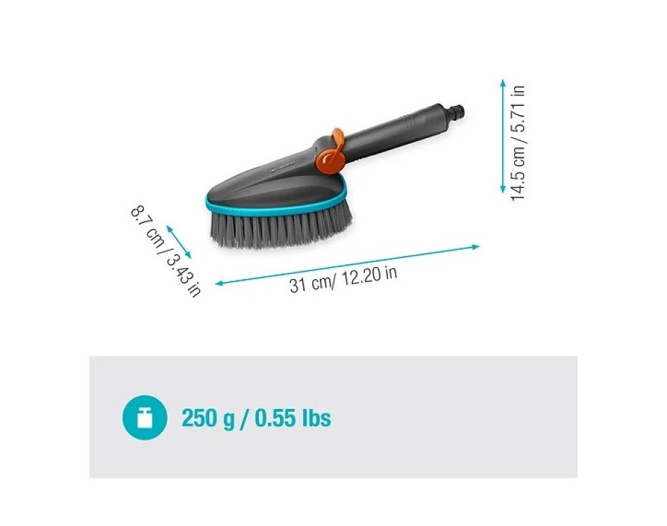 Μαλακή Βούρτσα Νερού Χειρός Cleansystem M Gardena 18842