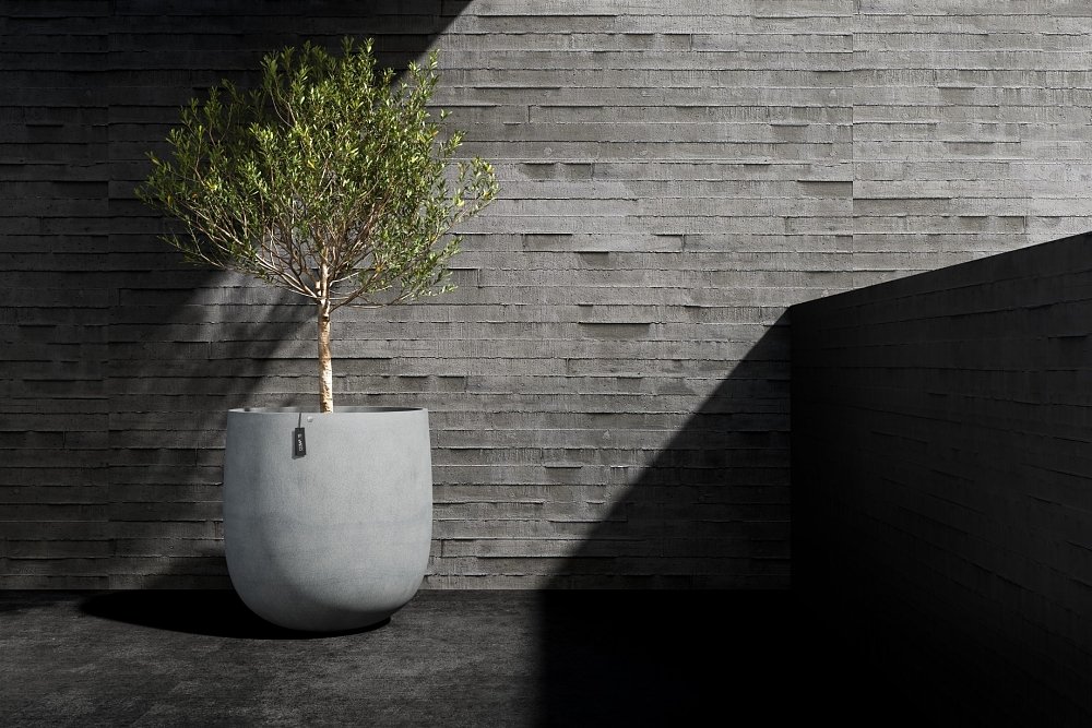Χειροποίητη Πολυεστερική Γλάστρα Cosapots Mondo Concrete Stone