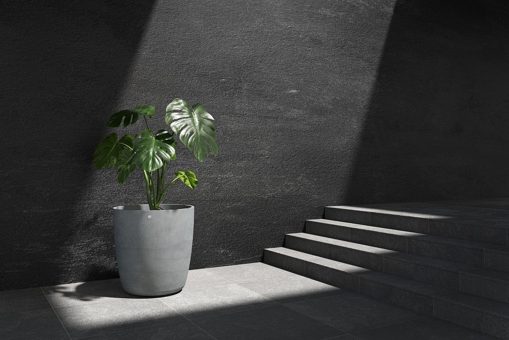 Χειροποίητη Πολυεστερική Γλάστρα Cosapots Juno Concrete Stone