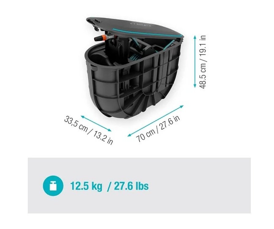 Υπεδάφιο Καρούλι Λάστιχου Αυτόματο Rollup 20 m Gardena 18650
