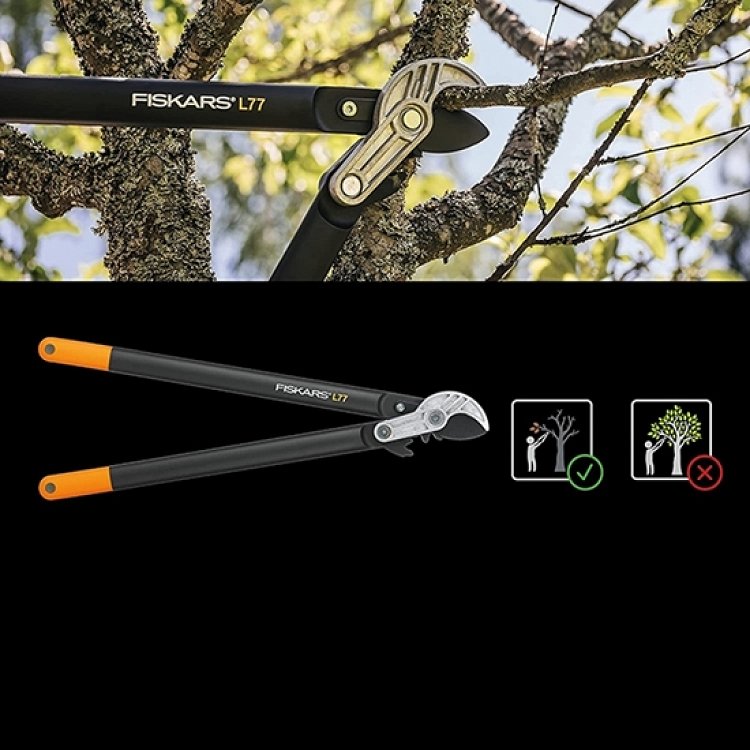 Κλαδευτήρι Με Μακριές Λαβές Fiskars Anvil PowerGear (L) L77