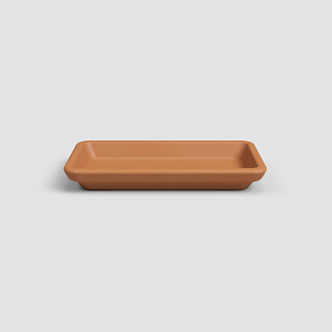 Πήλινο Πιάτο Για Ζαρντινιέρες Artevasi Rectangular Saucer Natural
