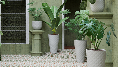 Πλαστική Γλάστρα Artevasi Havana Tropical High Pot