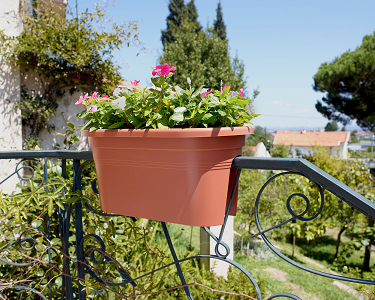 Πλαστική Ζαρντινιέρα Κουπαστής Artevasi Venezia Balcony Plant Box