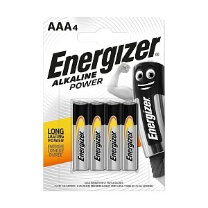 Energizer Alkaline Power AAA 4 Τεμάχια Μπαταρίες Αλκαλικές