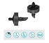 Αυτορυθμιζόμενος Ακριανός Σταλάκτης Gardena Micro Drip 2 Lt/h 13302-20